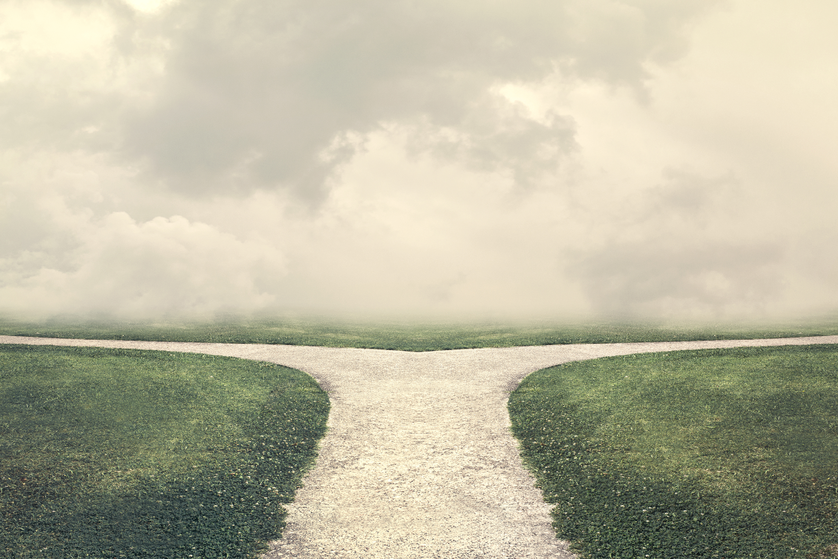 Choosing a new direction into the unknown.