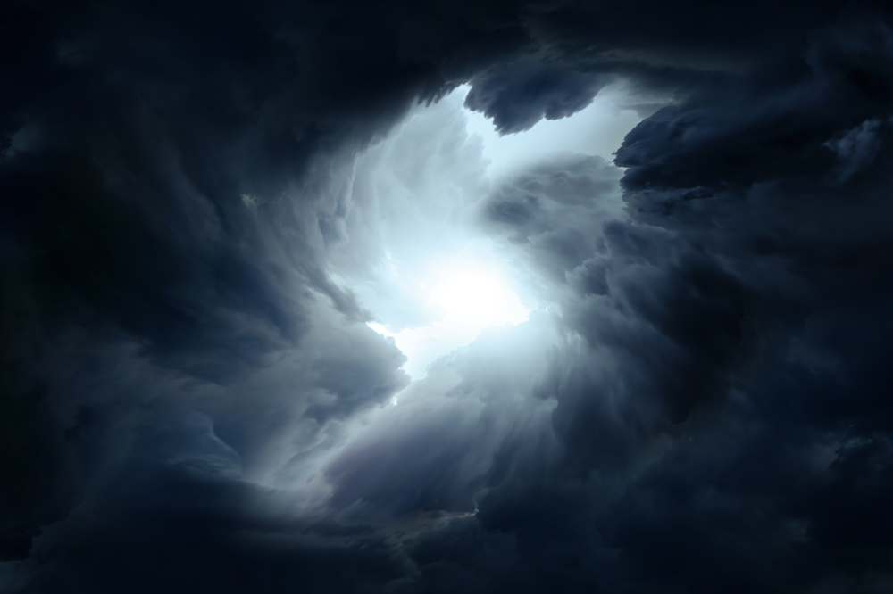 Clouds Interacting With Light. Lightness. Darkness. Hope. Despair.