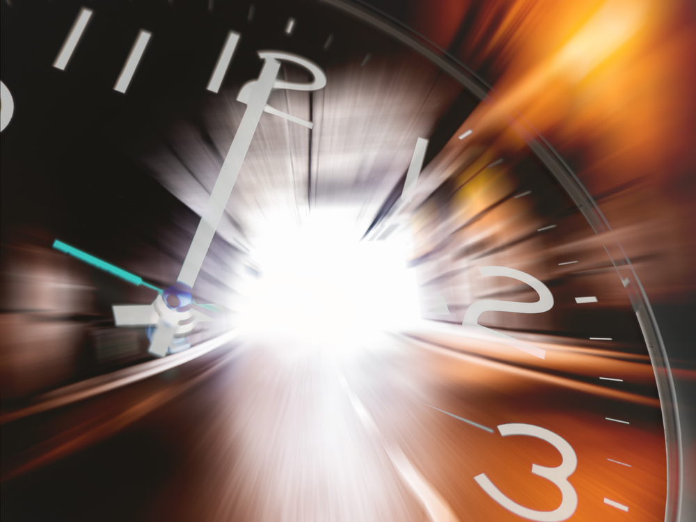 Illustration of time travel from the story "A Lesson In Time" by David Gittlin